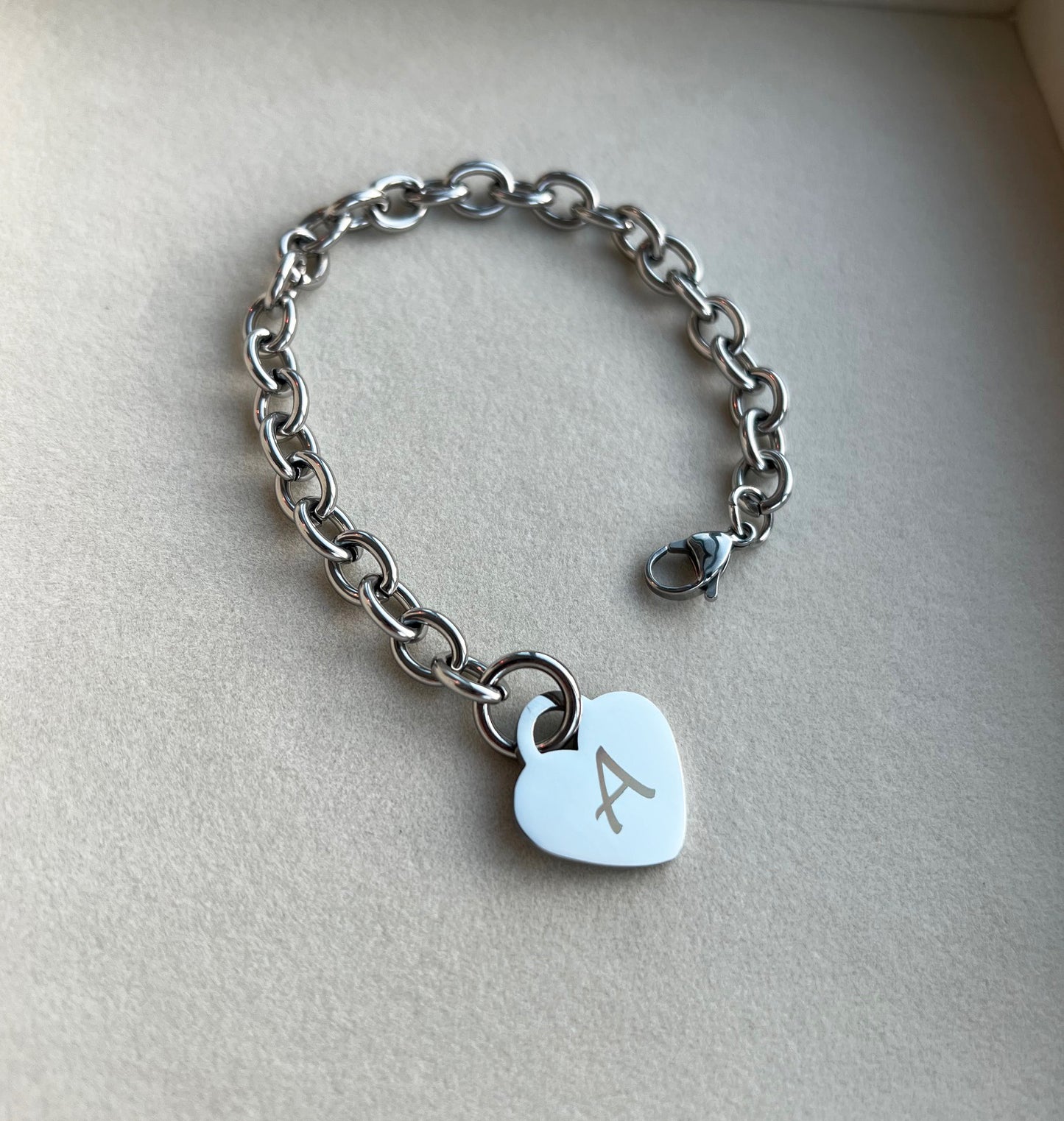 Stainless Steel Heart Bracelet