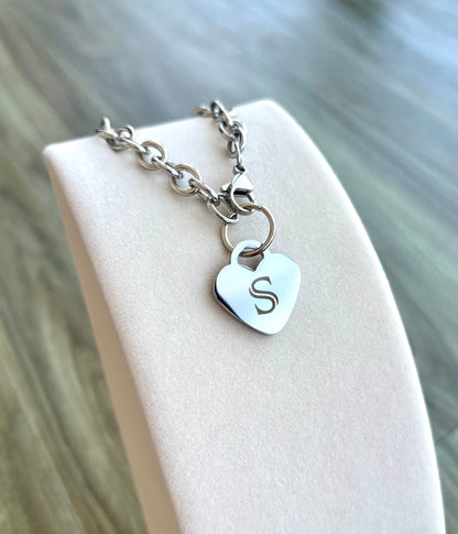 Stainless Steel Heart Bracelet