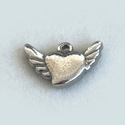 Silver Heart Wings