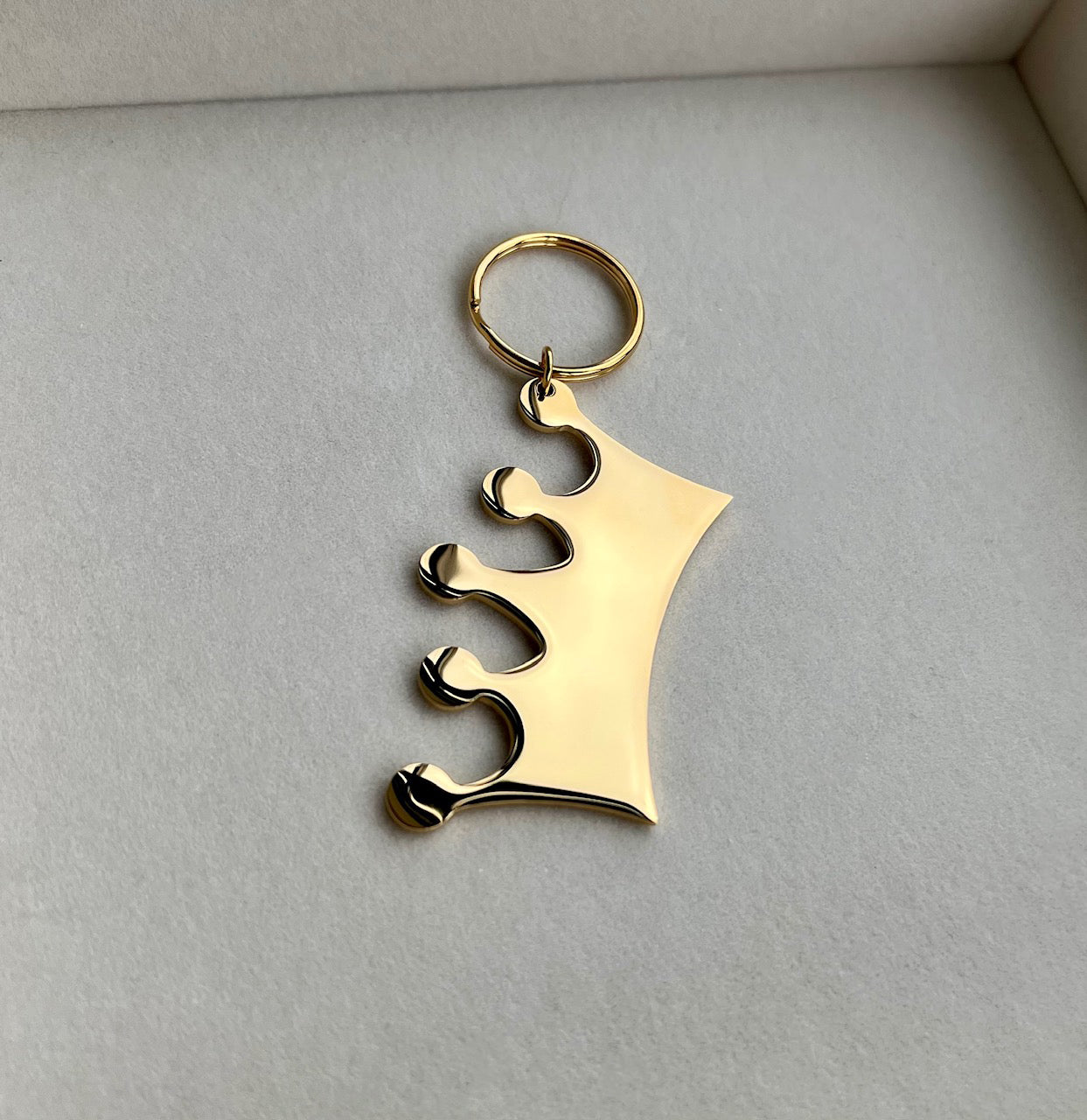 Crown Stainless Steel Keychain