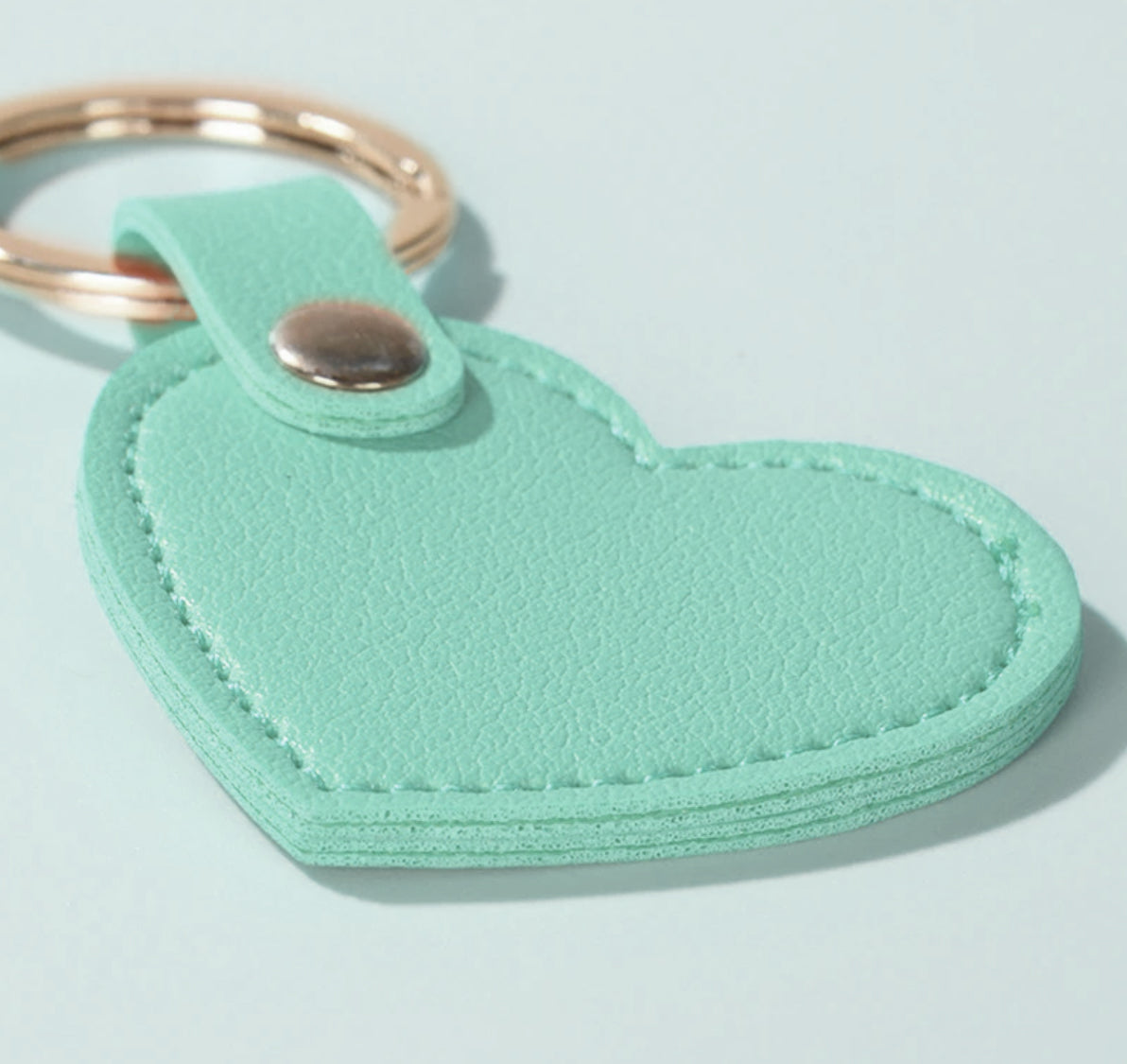 Heart Leather Keychain