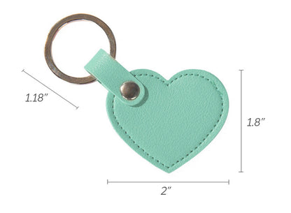 Heart Leather Keychain