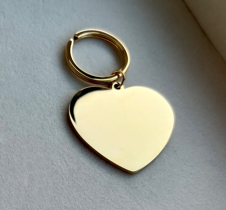 Heart Stainless Steel Keychain