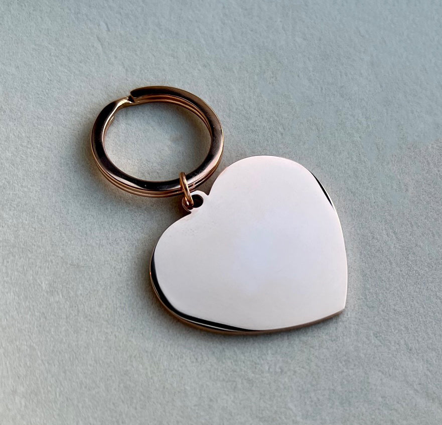 Heart Stainless Steel Keychain