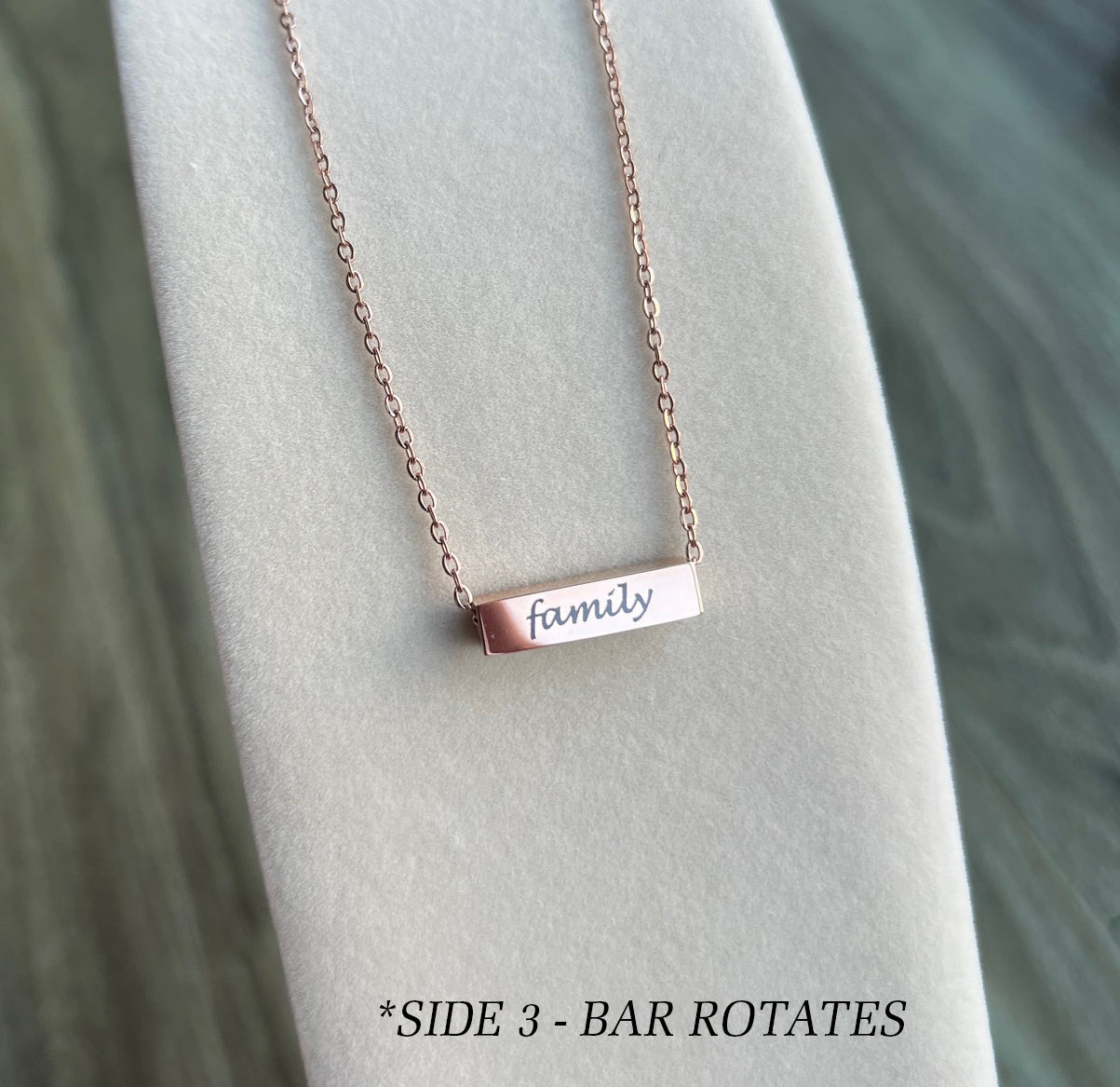 MINI BAR - 18K PVD Coated Stainless Steel Horizontal Necklace