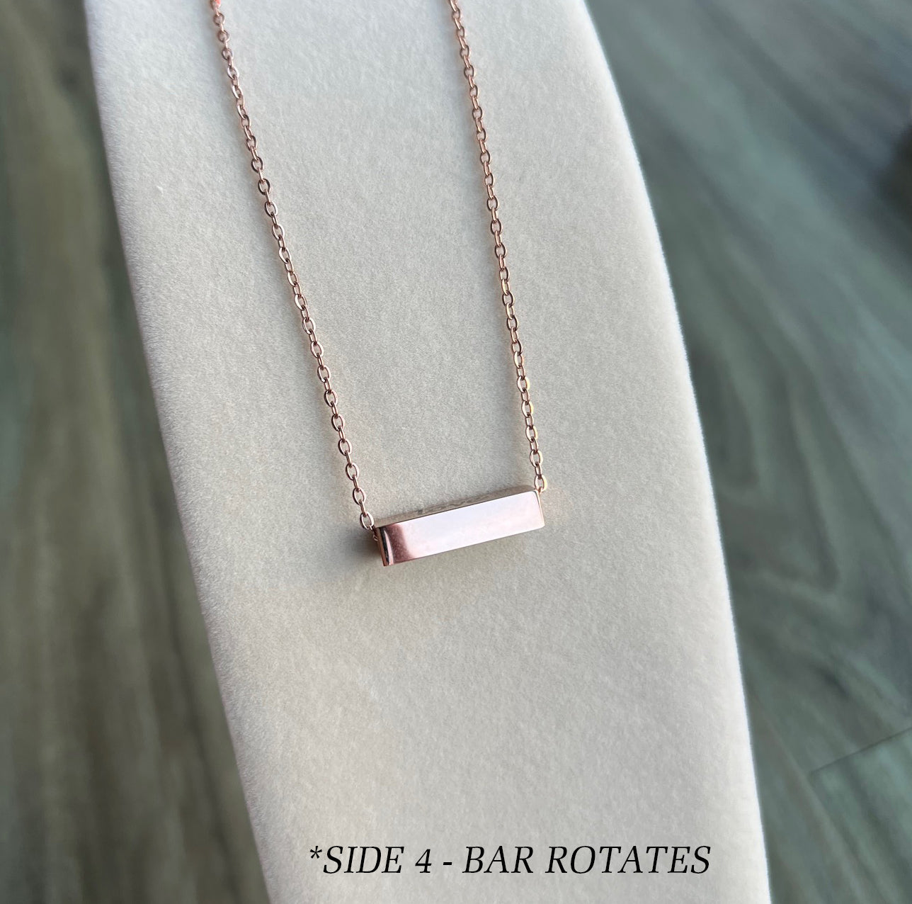 MINI BAR - 18K PVD Coated Stainless Steel Horizontal Necklace